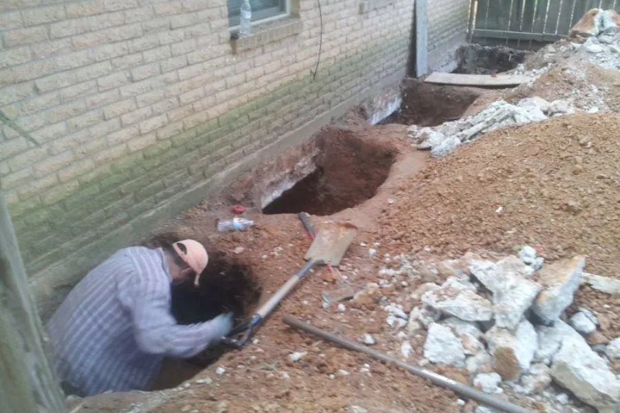 Slab Pier Installation in Mexia, TX